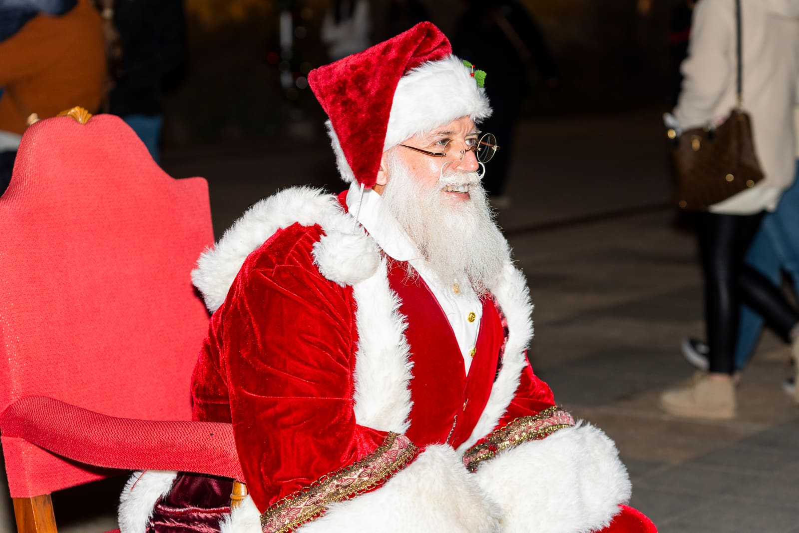 Families enjoying the lights at Midland's Merry Lights